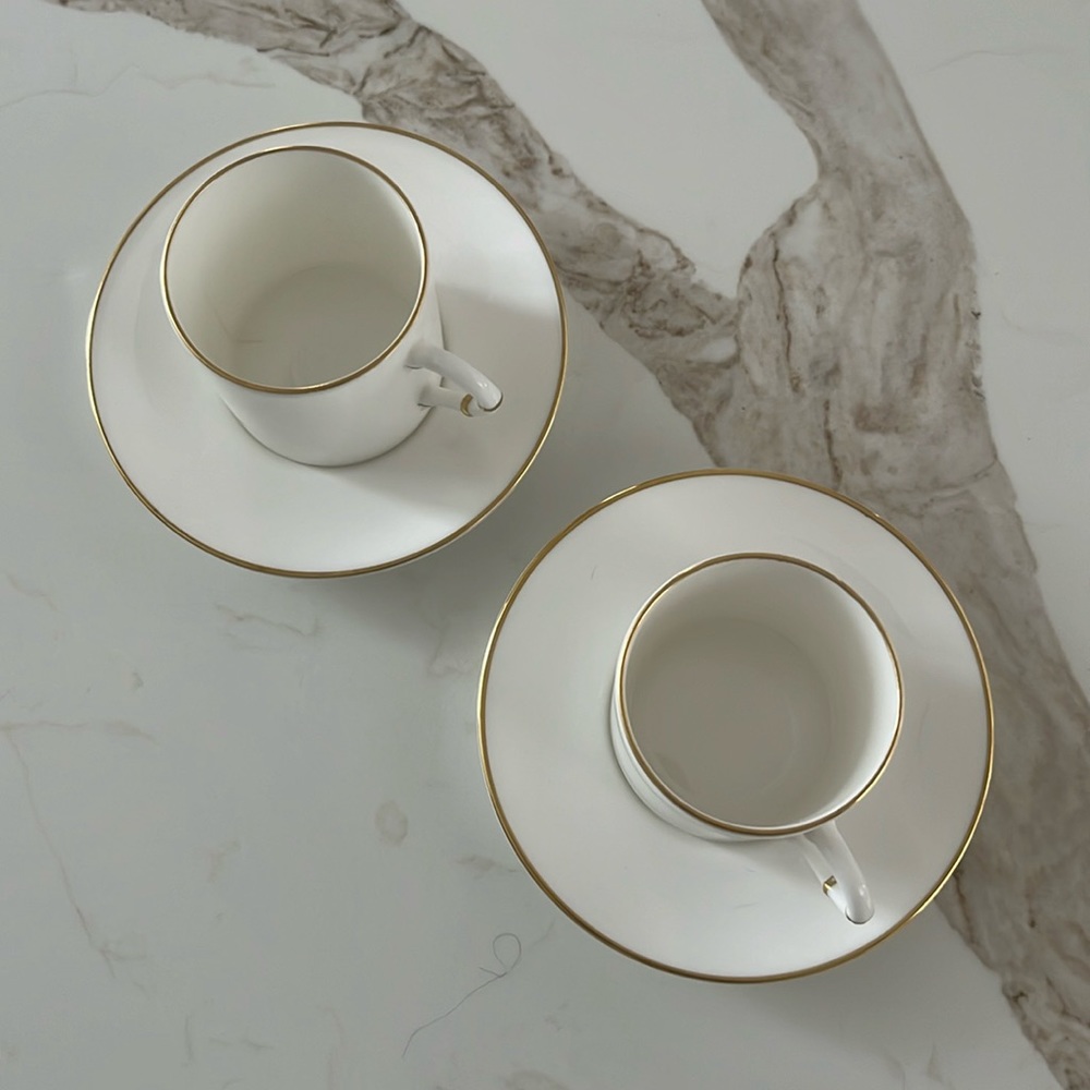 EUC pair of Royal Worcester demi tasse cups